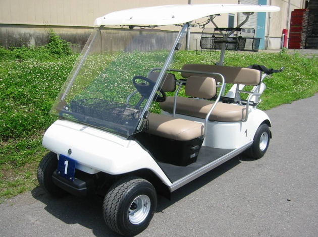 ヤマハ製五人乗ガソリン電磁誘導式・自走式ゴルフカート